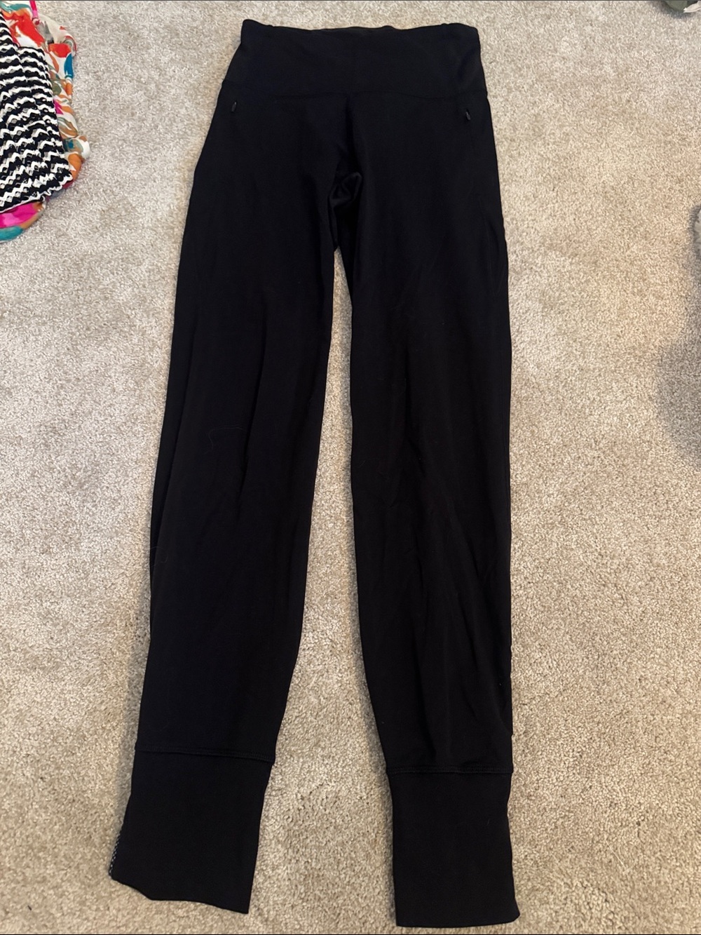 lululemon athletica Black Track Joggers with Cuffed Ankles